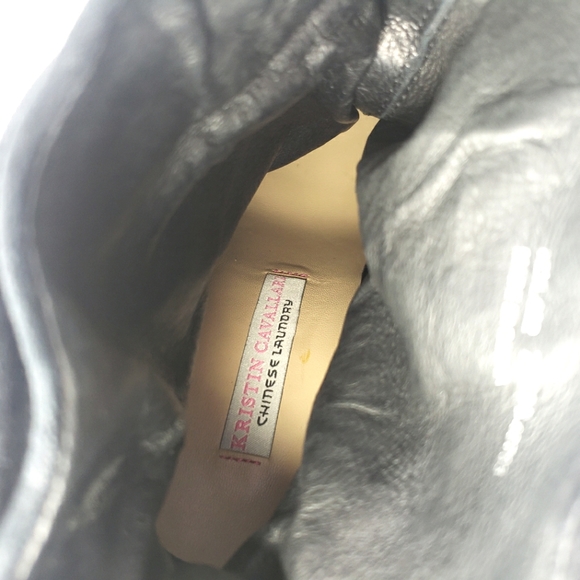 Kristin Cavallari Chinese Laundry Black Suede, Pull On Bootie Women's Size 7.5M - Picture 11 of 12